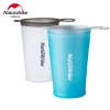 Natureifa-Tasse souple pliable ultralégère en TPU, tasse portable, camping en plein air, trekking, randonnée, 2020 ml, environ 9g, nouveau, 200, 2 pièces